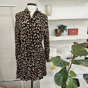 NWT Leopard Shirtdress